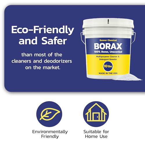 Pure Borax Multi-Purpose Cleaner 10 lbs - Eco-Friendly Household & Laundry Boost
