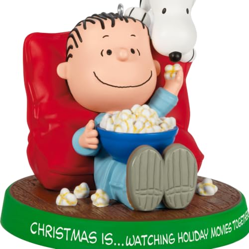 Hallmark Keepsake Peanuts Christmas Ornament Watching Holiday Movies Together