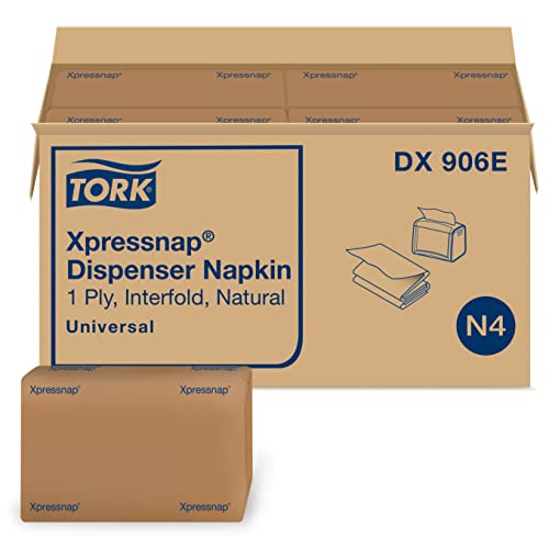 Tork Xpressnap Natural Dispenser Napkin Refill N4 - 12 Packs, 500 1-Ply Napkins