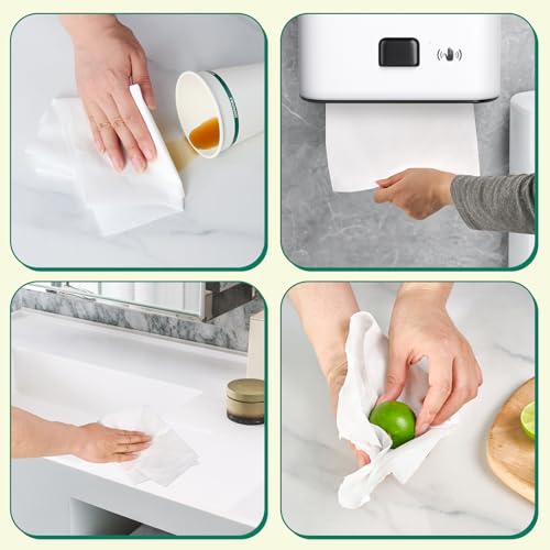 ECOLipak TAD Paper Towels 10x800 White, 6 Rolls Absorbent Hand Towels