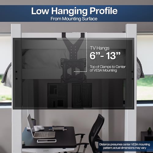 TV Wall Mount for 24-55 Inch Flat and Curved Screens - Adjustable Height