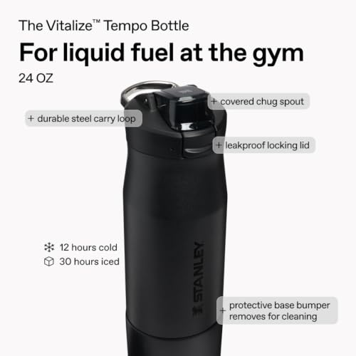 Stainless Steel Water Bottle 24 oz - Vitalize Tempo Ash Variation