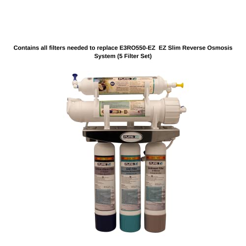 Water Filter Set for EZ Slim Reverse Osmosis System - Sediment & Carbon Filters