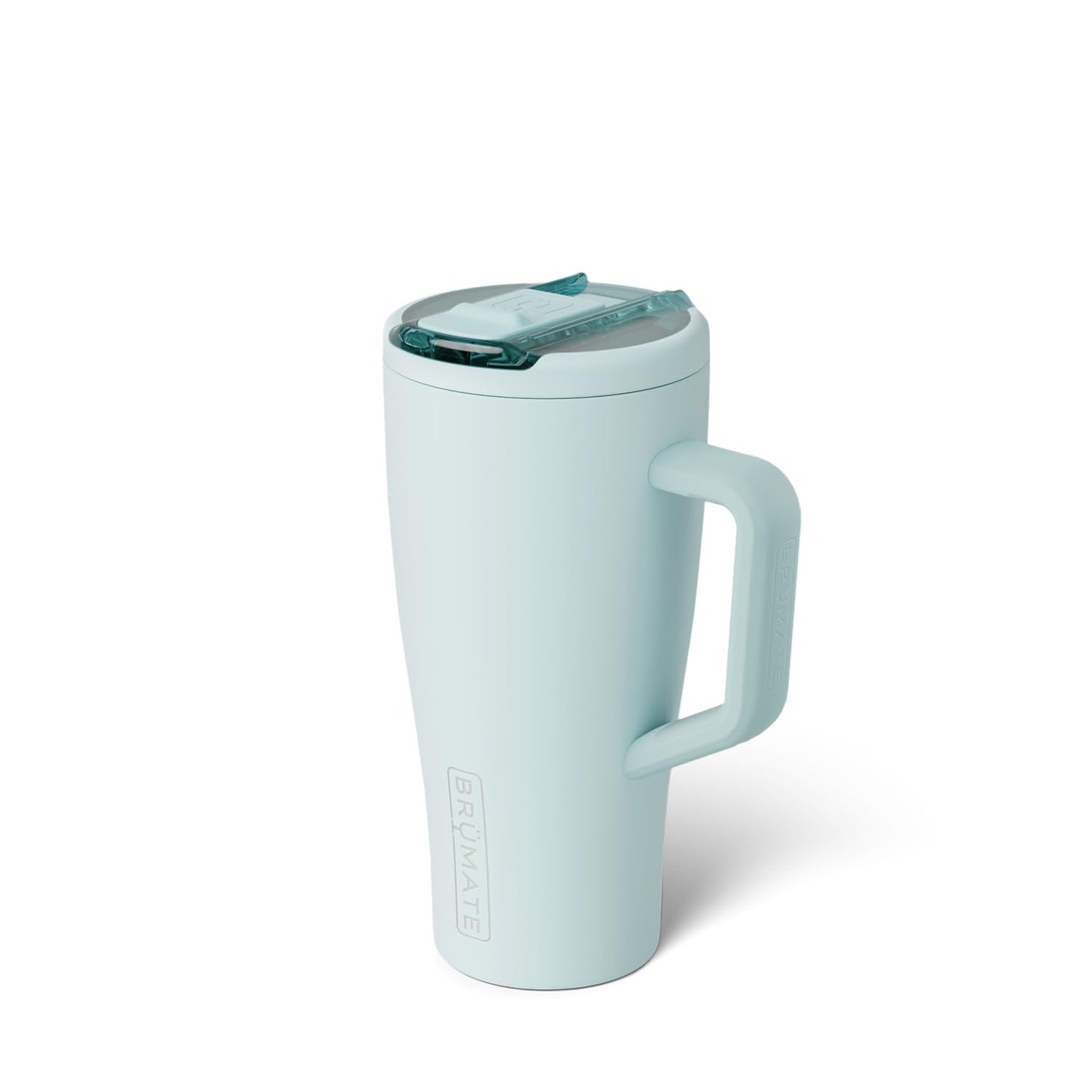 BrüMate Era Flip 40oz Tumbler with Covered Flip Down Straw | 100% Leakproof Insulated Tumbler | Made of Stainless Steel | Cup Holder Friendly Base | 40oz (Glacier)