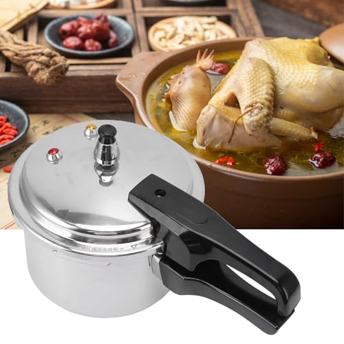 Mini Aluminum Alloy Pressure Cooker 3L - Compact Induction & Gas Stove Compatible
