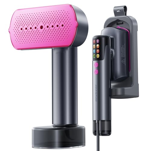 Travel Clothes Steamer & Iron 1200W Dual Water Tanks Fast Heat Ceramic Soleplate