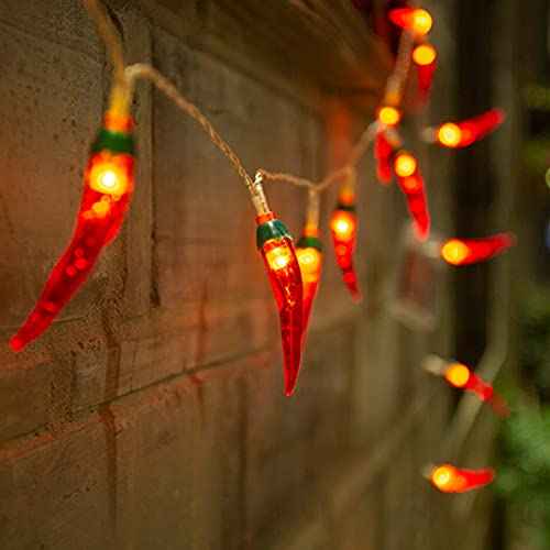 Red Chili String Lights,10ft 20 LED Chili String Lights Battery Operated Fairy Lights for Wedding, Chinese New Year,Spring Festival,Party Decoration,Christmas