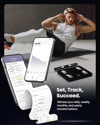 FITINDEX Body Pod Smart Scale Black - 8-Electrode Body Composition Analyzer