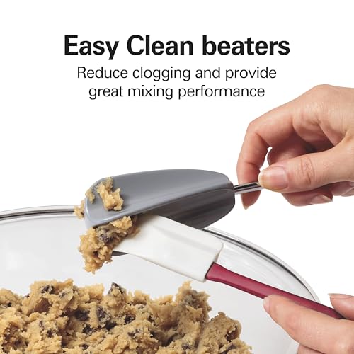 Hamilton Beach 6-Speed Electric Hand Mixer with Easy Clean Beaters - Blue, 275W Power