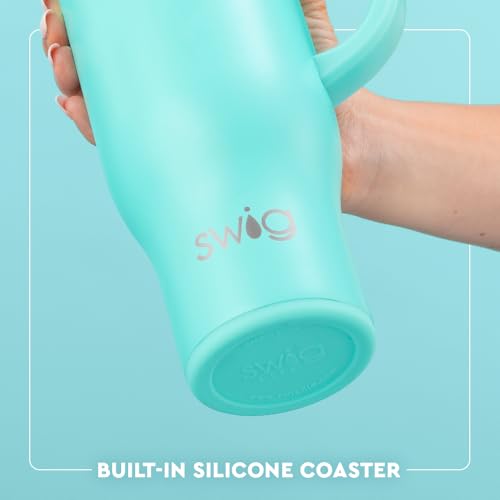 Swig Life 30oz Insulated Travel Mug with Handle & Straw - Christmas Cameos
