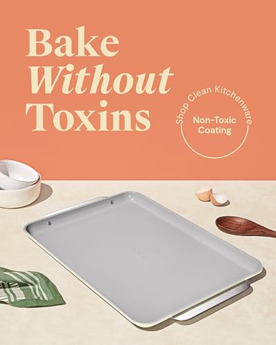 Caraway Non-Stick Ceramic Baking Sheet - Cream / Large 18x13 Inches
