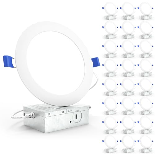 Sunco 6-Inch Canless Ultra-Slim LED Recessed Light - Dimmable 14W-100W, 6K Variation