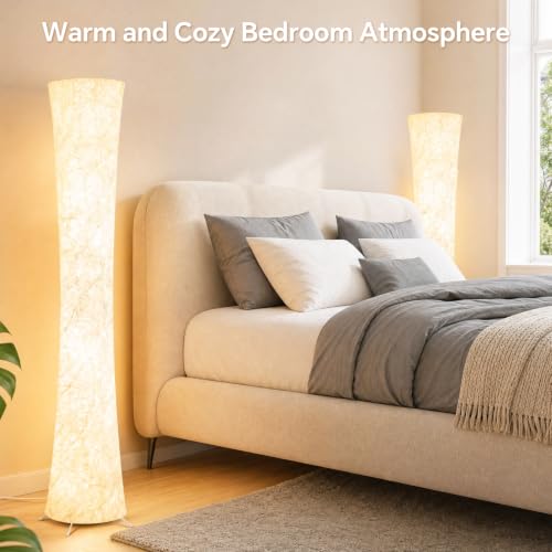 RGB Corner Floor Lamp 2Pcs - Square Modern LED Uplight with Remote & App Control