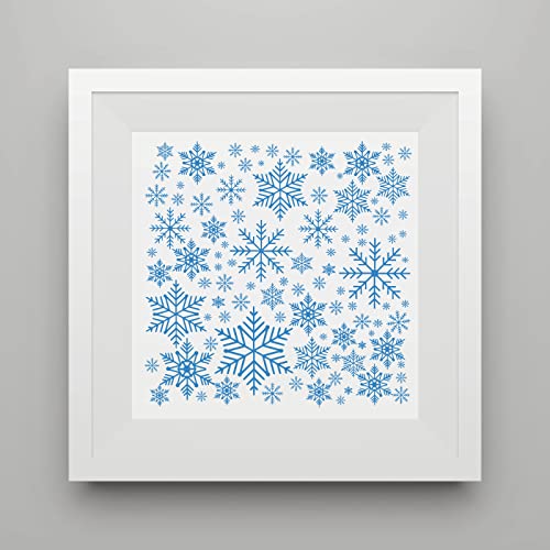 Christmas Snowflake Clear Rubber Stamps for Card Making & Scrapbooking - Snowflake Back