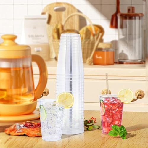 12 oz Clear Plastic Cups - 300 Count Disposable Drinking Cups, Party & Event Use - Variation: Clear-12oz 300Count