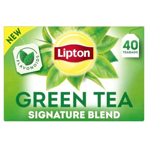 Lipton Green Tea with Jasmine 240-Count Tea Bags - 6 Pack, Unsweetened, Flavonoids, Bioactives, For Hot or Iced Tea, Gift Set, 40 Count Each