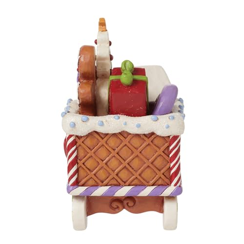 Enesco Jim Shore Heartwood Creek Gingerbread Train Car Figurine, 5.25 Inch