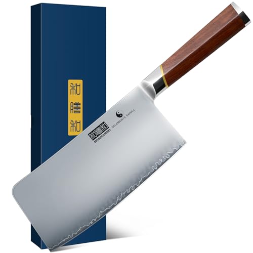 7-Inch Japanese Meat & Vegetable Cleaver Knife - Sharp Kitchen Chopping Tool
