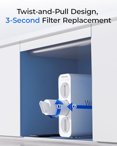 Waterdrop 0.01μm Under-Sink Water Filter Replacement – 24 Months Lifespan