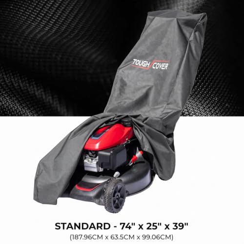 Premium Waterproof Lawn Mower Cover - Heavy Duty 600D for Push Mowers - Black, Variation of THIS listing
