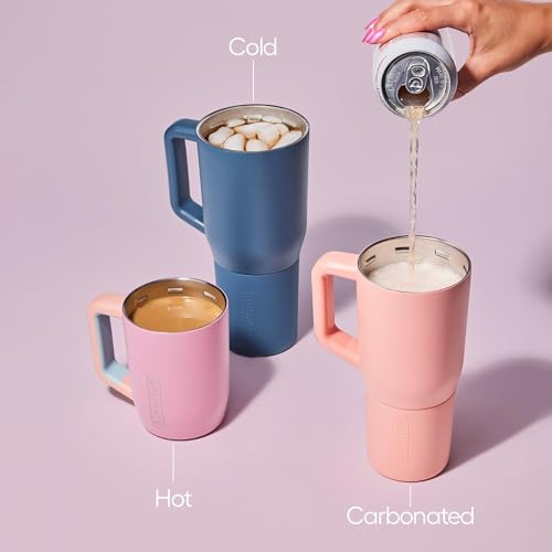 BrüMate Müv 25oz Leak-Proof Insulated Coffee Mug Nightfall Blue with Handle