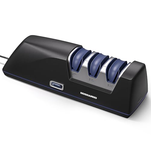 Electric Knife Sharpener - 3-Stage Kitchen Sharpening System for All Knives