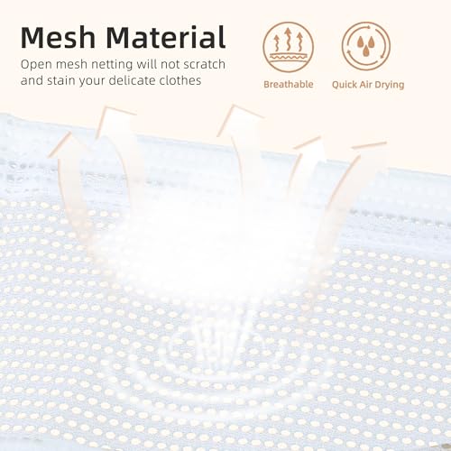 Mesh Sweater Drying Rack Set - Stackable Flat Laundry Dryers, 4-Pack