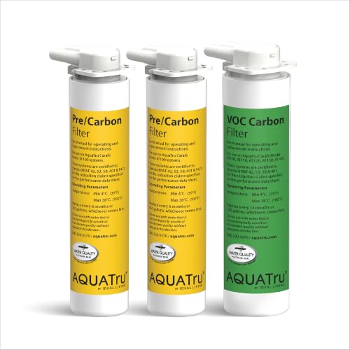 AquaTru Carafe One Year Water Filter Pack - Compatible with AquaTru Purifiers