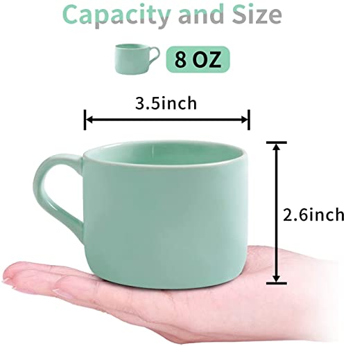 Jeuhoue Celadon Polar Bear Ceramic Mug with Hidden 3D Animal, 8oz