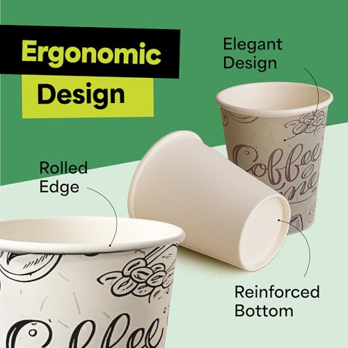Disposable Coffee Paper Cups 12 oz - Pack of 1000 for Hot Cold Drinks Variation of THIS listing