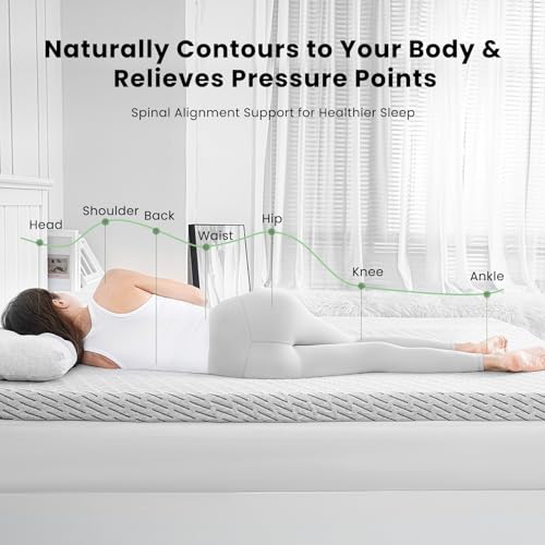 HOMRELEXA Twin XL 3 Inch Bamboo Mattress Topper with Cooling Gel & Charcoal Foam