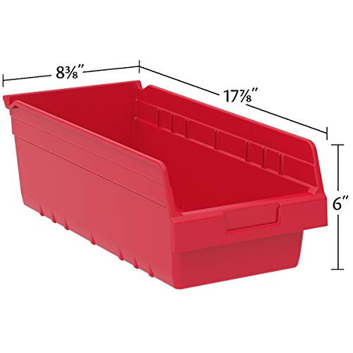 Nesting Storage Bins Set of 8 - Clear Plastic Organizers for Pantry, Garage, and Closet