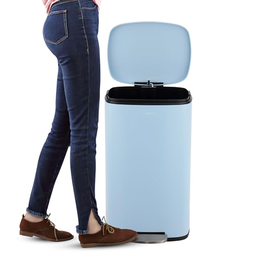 Happimess 8 Gal Soft Close Step Trash Can - Tide Pool Blue
