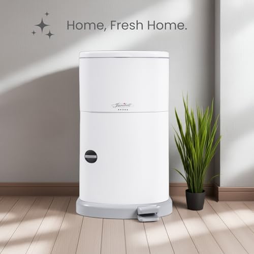 Janibell Akord Slim 7-Gallon Adult Diaper Pail with Hands-Free Pedal & Odor Control