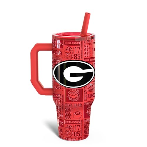 Georgia Red Frost Buddy Thicc Buddy 40oz Insulated Stainless Steel Tumbler