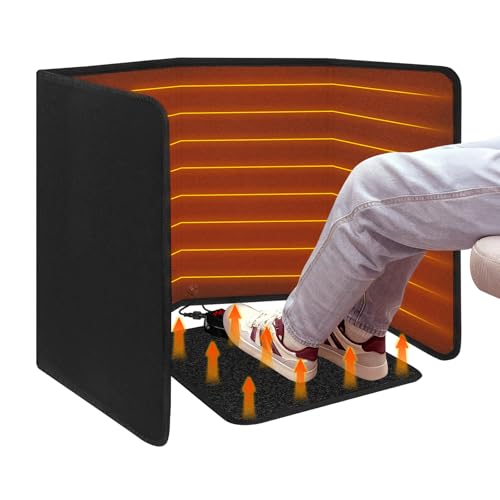Under Desk Heater with Heated Floor Mat-Personal Portable Space
