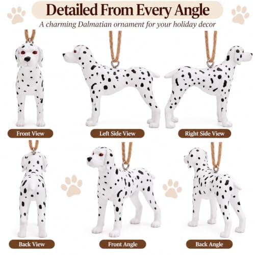 Dalmatian Christmas Ornament - 3 Inch Dog Decor for Holiday Tree, Dog Lover Gift