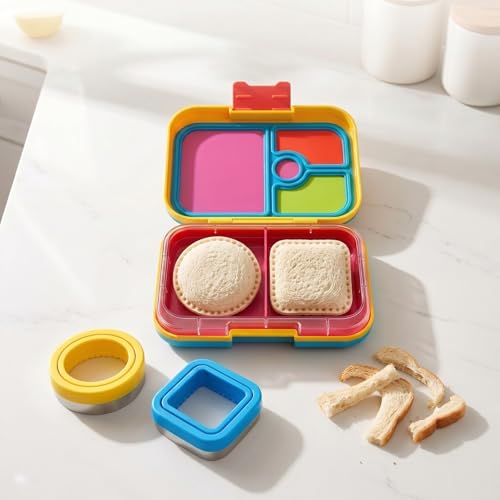 Uncrustable Sandwich Cookie Cutters Round Square Heart Dinosaur
