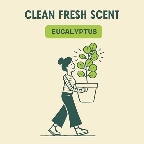 Aunt Fannie's Natural Eucalyptus Cleaning Vinegar Wipes - Pack of 6, 35 Count