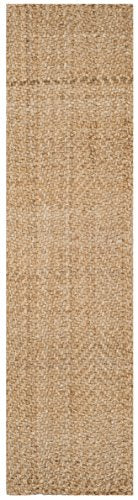 SAFAVIEH Natural Fiber Collection Runner Rug - 2'3" x 8', Natural, Handmade Jute, Ideal for High Traffic Areas in Living Room, Bedroom (NF265A)