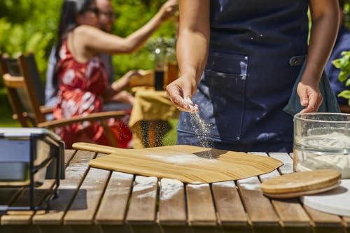 Ooni 16-Inch Bamboo Pizza Peel & Serving Board - 25.5" L x 16.1" W, Pizza Spatula Paddle, Oven Accessory