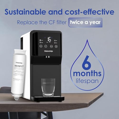 Waterdrop N1-CF Replacement Water Filter for Reverse Osmosis System - 6 Months Lifespan