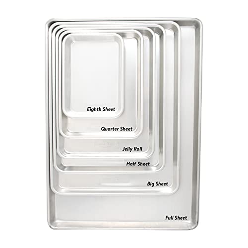 Extra Large Baking Sheet Set 21x15 Inch Commercial Aluminum Pan 2 Pack - USA Made