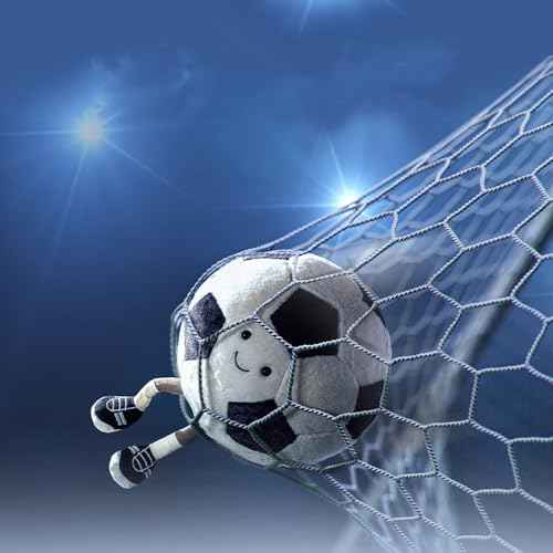 13.7inch Football Plush Toys Soft Stuffed Sports Plush Balls Cute Fun American Soccer Doll Toys with feet Creative Football Spherical Decor Throw Pillow for Christmas Kids Gift (Football)