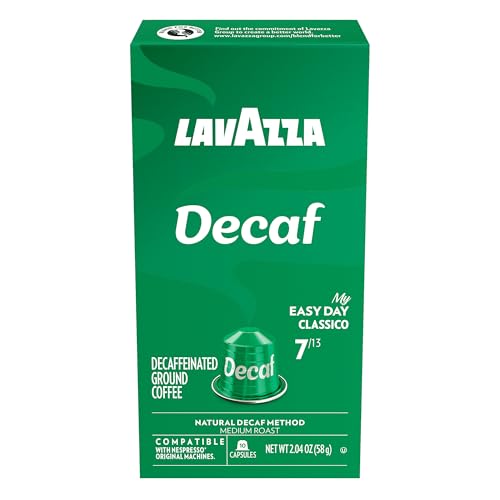 Lavazza Espresso Maestro Decaf Capsules Pack of 6 (60 Capsules) Compatible with Nespresso
