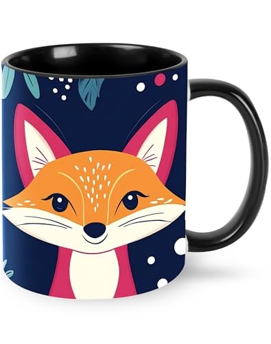 Qceqkul 11oz Ceramic Mug Blue - Microwave & Dishwasher Safe Coffee Tea Cup
