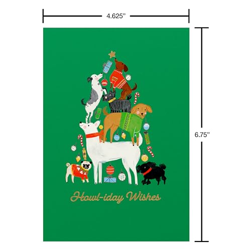 American Greetings Merry Christmas Card from the Dog (Furry Christmas)