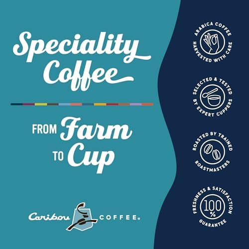 Decaf Caribou Coffee Ground Coffee - Medium Roast Arabica, 6 Pack of 12oz Bags