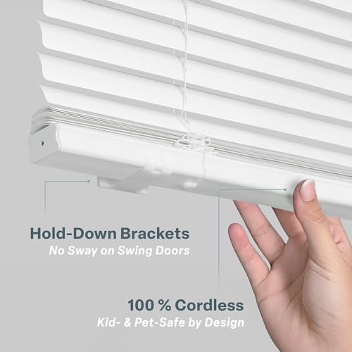 Magmount Mini Blinds - White Magnetic Door Window Coverings 25x42 in - Variation of THIS listing