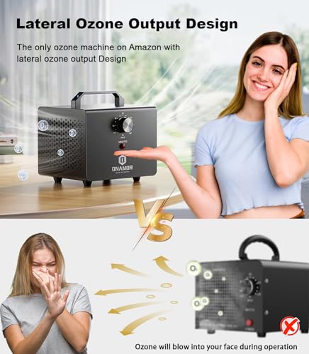 Black 77000mg Ozone Generator for Odor Removal 4000 Sq Ft - Home & Basement